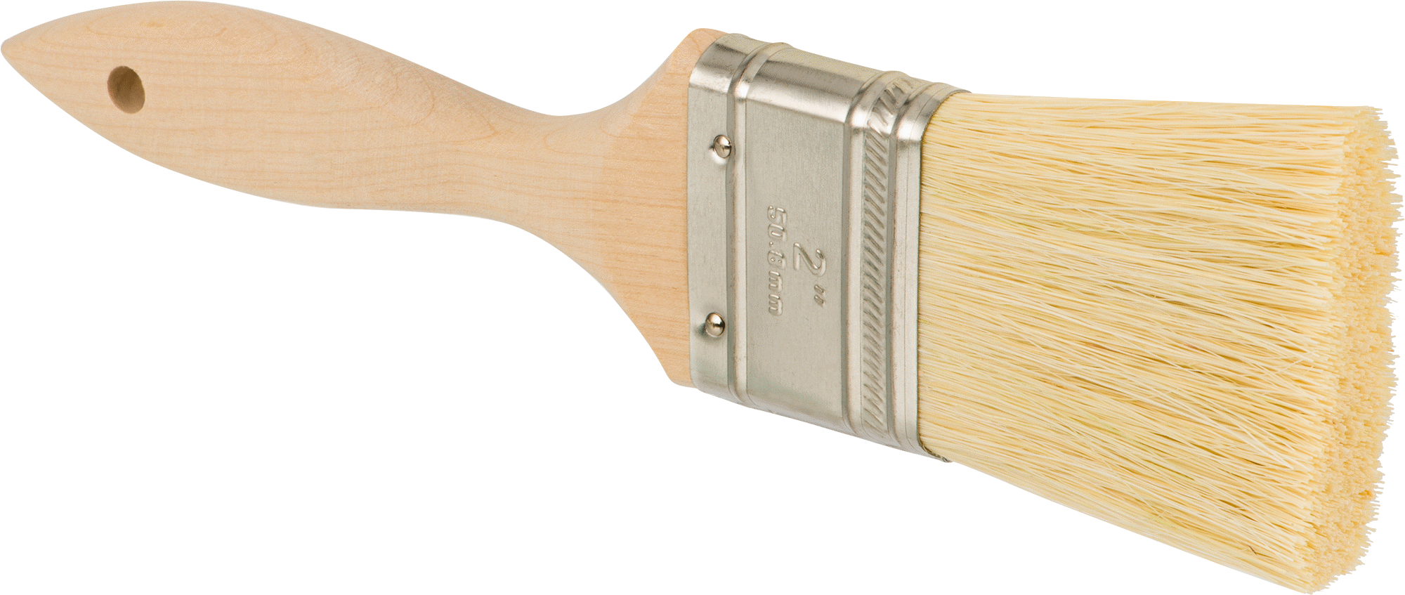 Yağlayıcılar için Ahşap Saplı Tek Kullanımlık Fırça, Parlatma Bileşikleri ve Akı, 2" Genişlik x 2-1/2" Uzunluk Kıllar