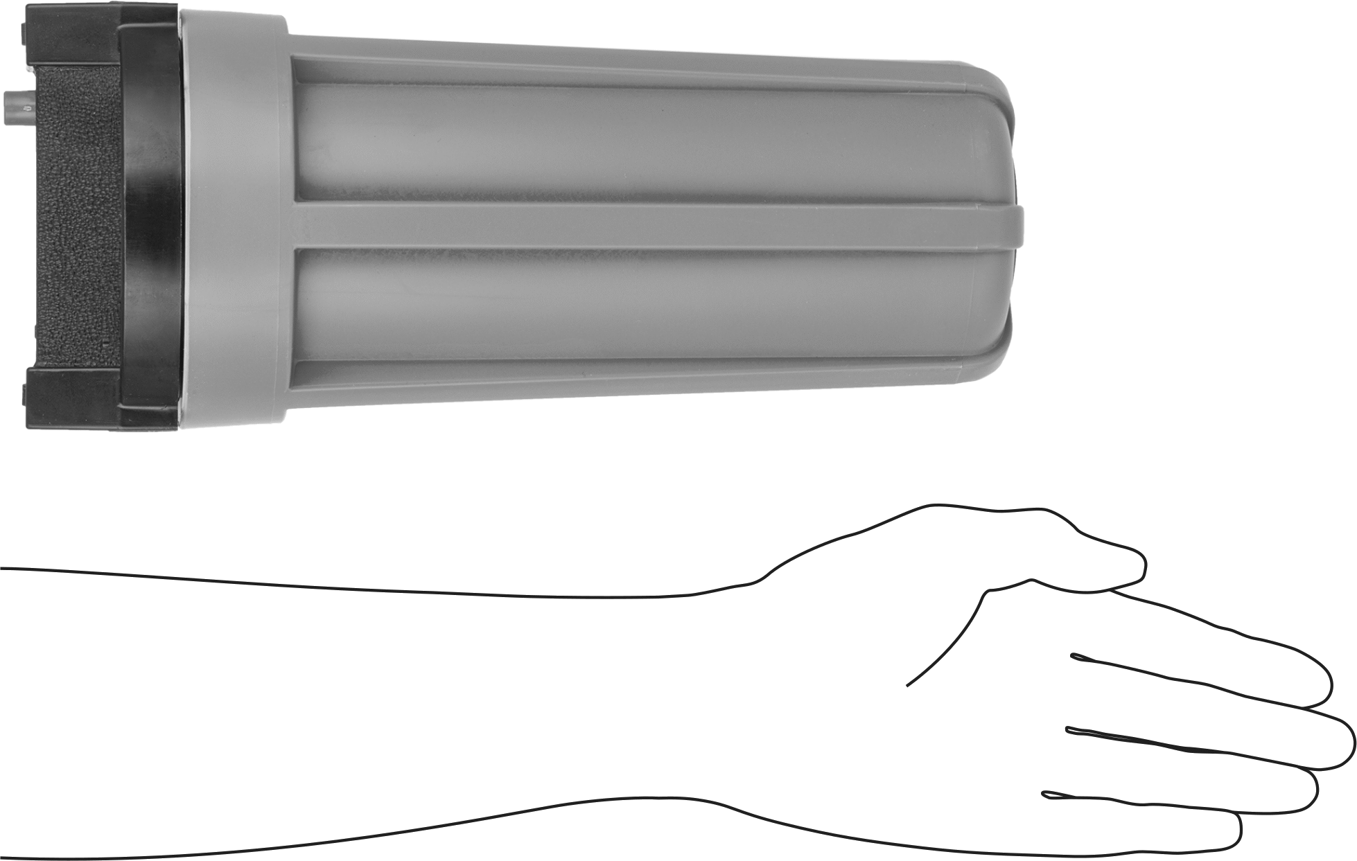 Plastik Filtre Muhafazası, Tortu ve Pas için, Mavi, 3/4 NPT, 9-3/4" Yükseklik Kartuş