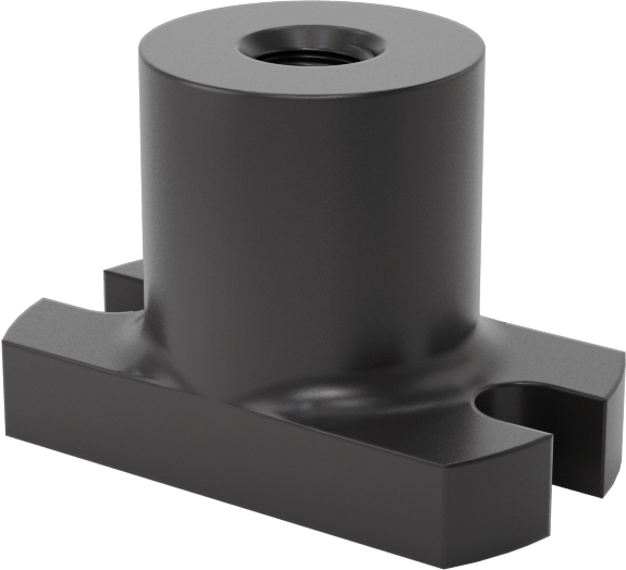 Ultra Hassas Kılavuz Vida için 1/8"-41.7 Diş Boyutuna Sahip Flanşlı Somun — 1⁄8"-41.7, Somun, 1⁄2"
