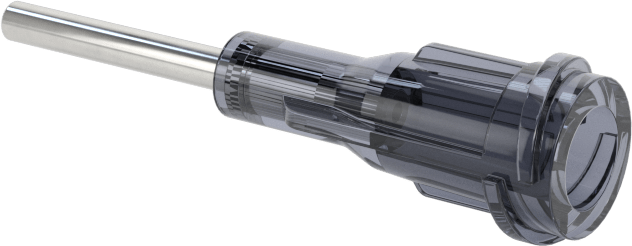 Luer Lock Bağlantılı Paslanmaz Çelik Şırınga İğneleri, PTFE Kaplı, 1/2" İğne Uzunluğu, 18 G