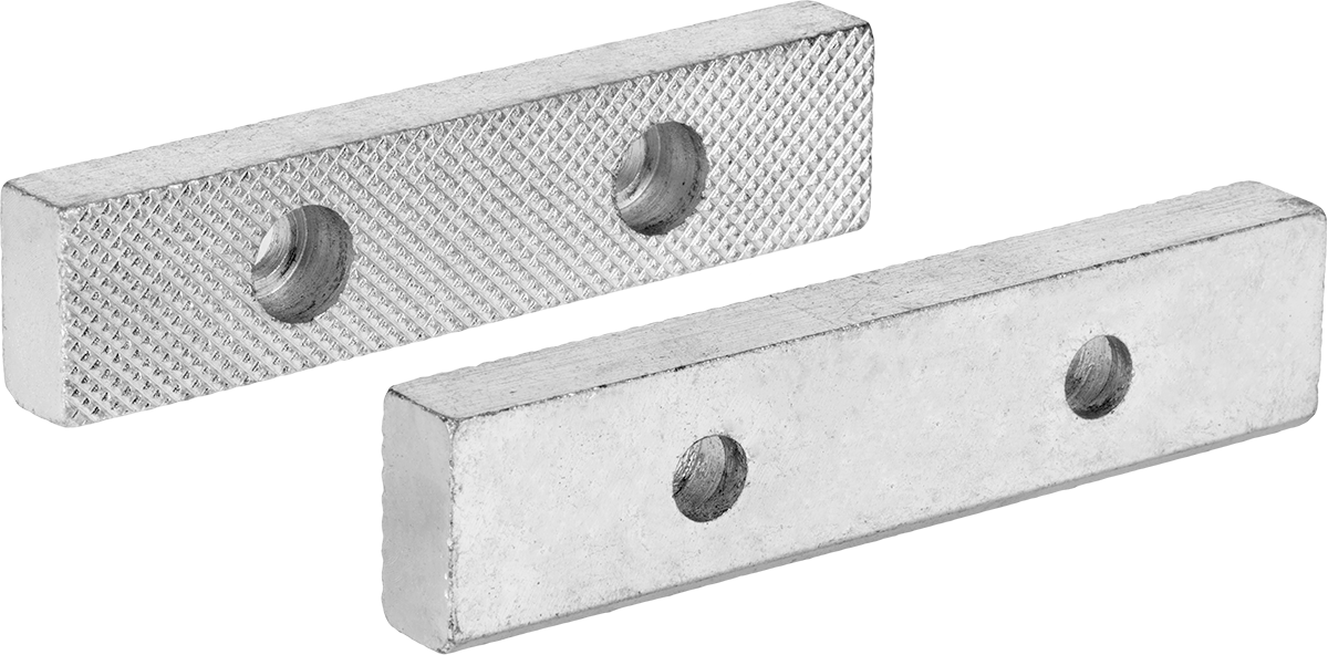 Tezgah Mengene için Yost Çeneleri, Düz, Çelik, Model 32C için, 104-1/2, 204-1/2 ve 132C — Tırtıklı, 1", Düz