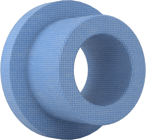 Kuru Çalışan PTFE Flanşlı Manşon Rulman, Polyester Kumaş Takviyeli, 9 mm Mil Çapı için