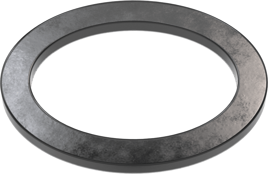 Yüksek Sıcaklık EPDM Kazan Contası, Oval, 2-1/2" Yükseklik x 3-1/2" İç Genişlik, 1/2" Genişlik