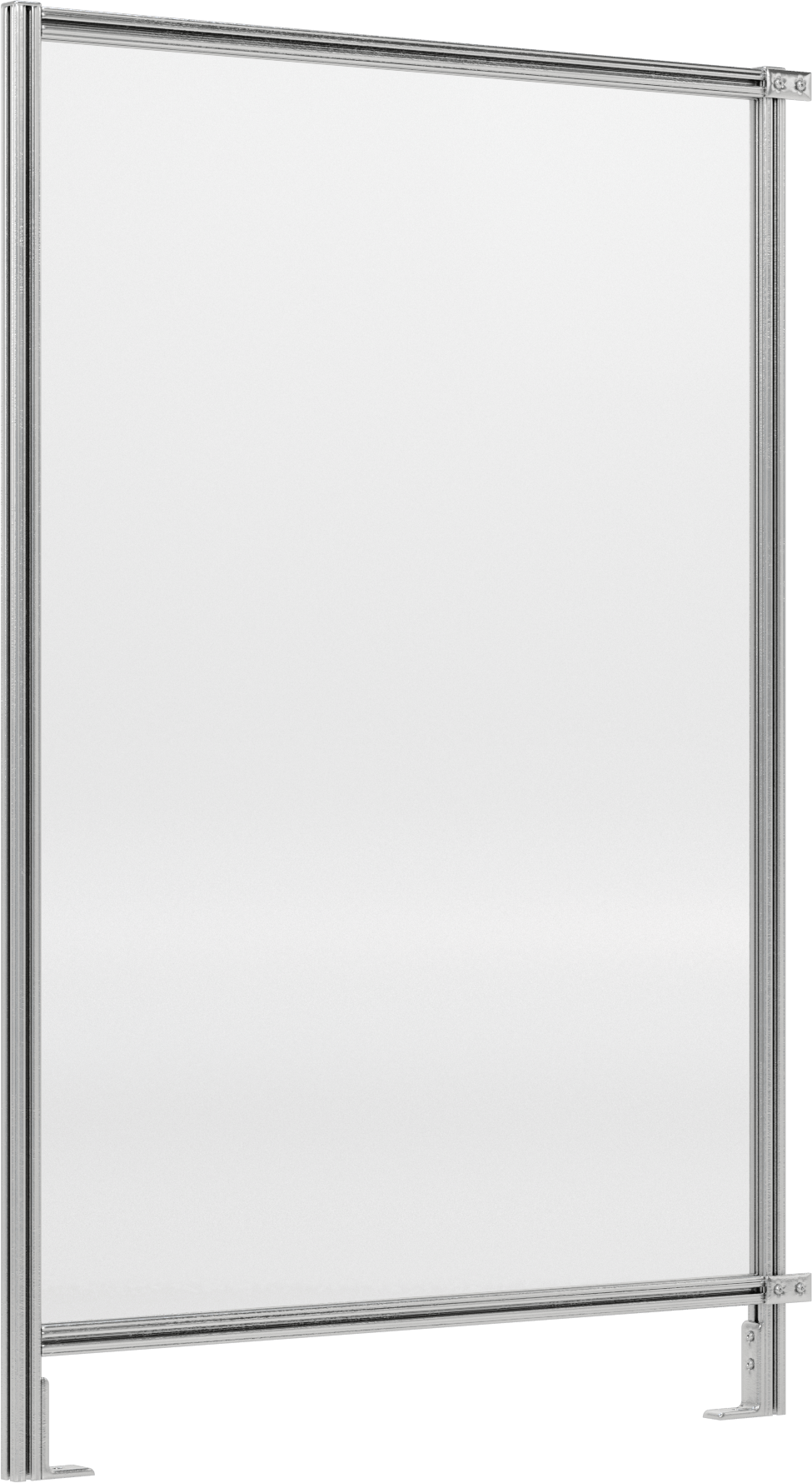 6 Fit Toplam Yükseklik x 4'0" Genişlik T-Yivli Çerçeveleme Makinesi Koruyucusu için Katı Panel — Panel, Katı, Plastic, Polycarbonate