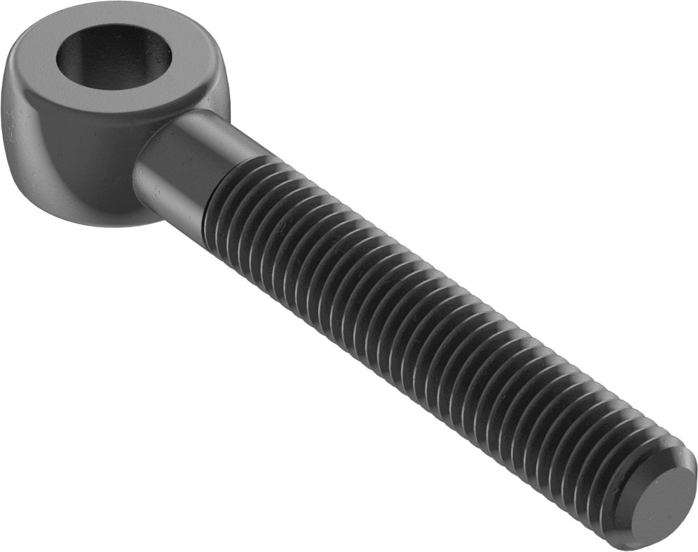 Tam Gijon Ucu Cıvatası, Sağ Yönlü M10 x 1.5 mm Şaft, 70 mm Şaft Merkez Uzunluğu — M10, 10 mm, Cıvata