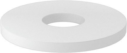 Delrin® Asetal Plastik Pul, M1.2 Vida Boyutu için, 1.3 mm İç Çap, 3.8 mm Dış Çap