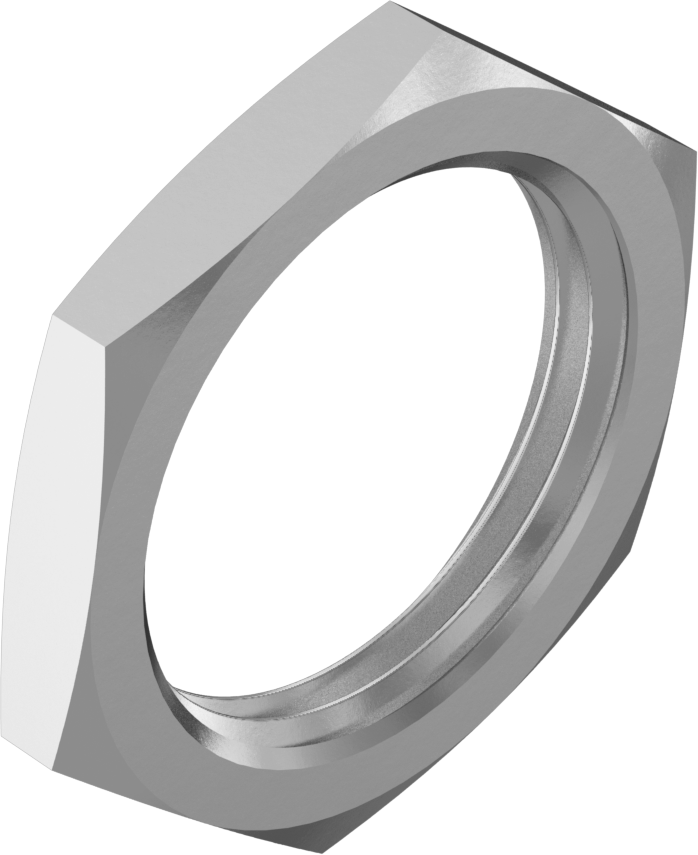 Metal Orta ve Kalın Duvarlı Çelik Kanal için PG-16 304 Paslanmaz Çelik Kilit Somunu — 304 Stainless Steel, Stainless Steel, Kilit Somunu, PG