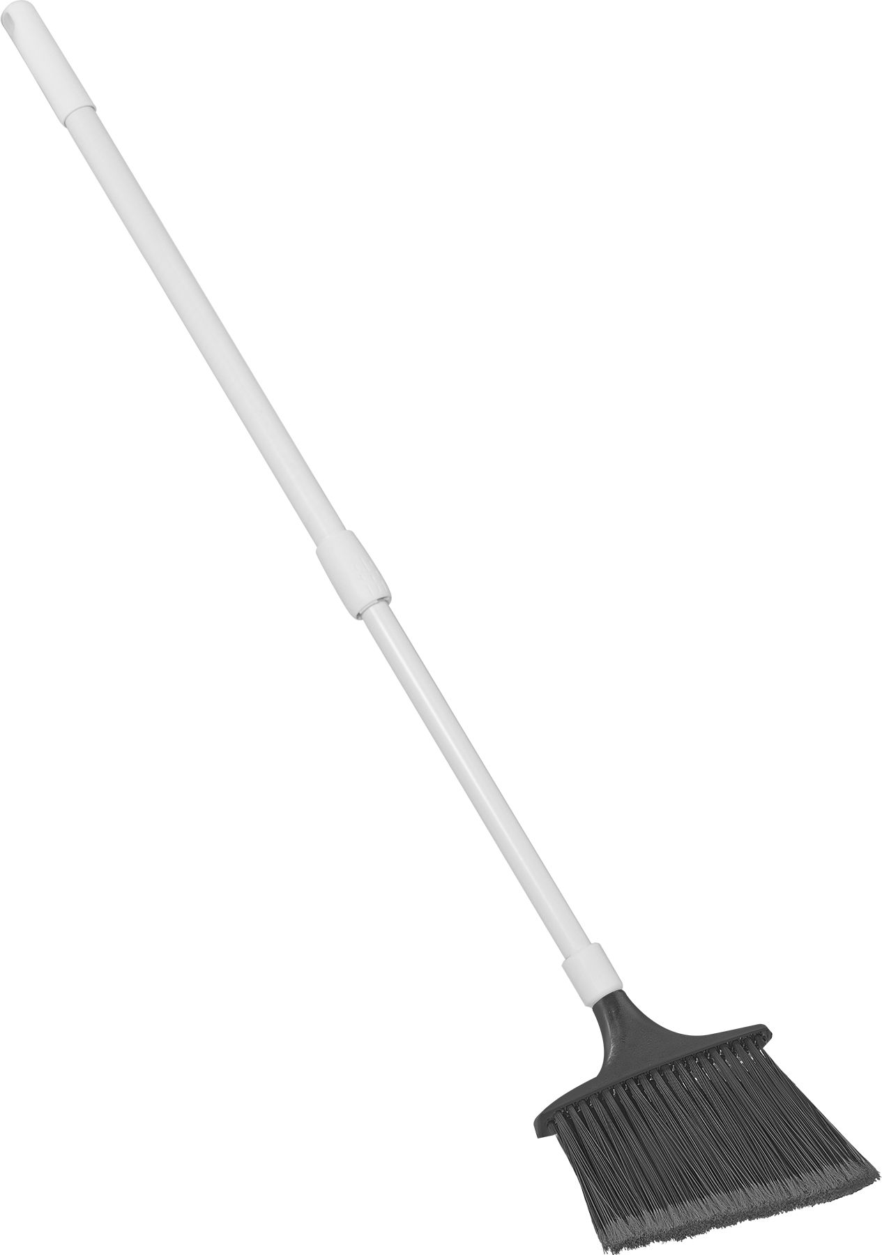 Açılı Süpürge, Pürüzsüz Yüzeyler için, Fiberglas Sap, 10" Genişlik Fırça