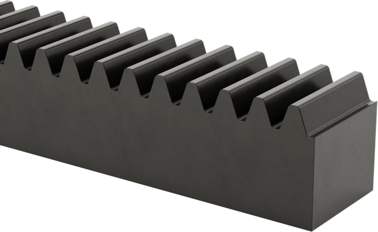 Metal Kremayer - 20 Derece Basınç Açısı, İşlenmiş Uçlu, 1.5 Modül, 1000 mm Uzunluk