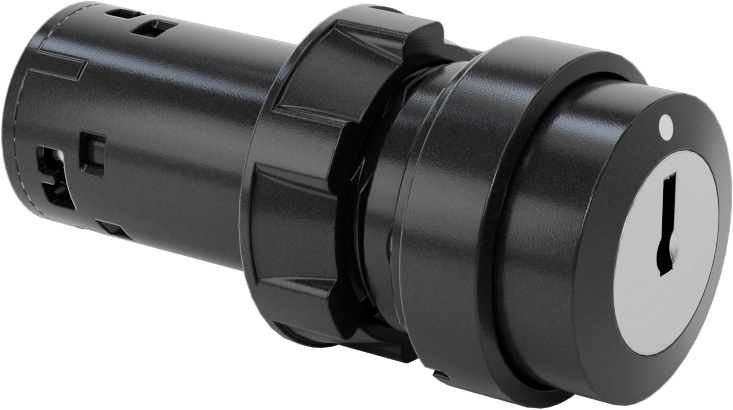 Titreşime Dayanıklı 22 mm Panel Montajlı Anahtar Şalterler, 2 Konumlu, Plastik Tabanlı