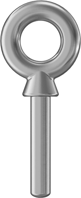 Dişsiz 316 Paslanmaz Çelik Yönlendirme Halka Cıvatası, Kaldırma için Omuz Yuvası, 1/4" Çap x 1-1/4" Uzunlukta Şaft