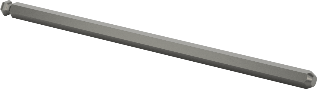 Bilyalı Uçlu Tornavida Mili, 8 mm Altıgen Ölçü, 7-13/16" Toplam Uzunluk