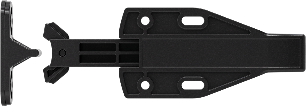 Bas-Aç Tutma Mandalı, Yaylı Tutucu, Siyah Plastik, 3-5/8" Yükseklik x 1-3/4" Genişlik