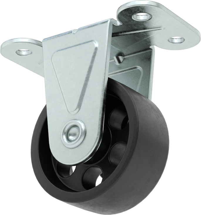 Metal Tekerlekli Mighty-Lite Tekerler, 2" Çapında Demir Tekerlekli Sert
