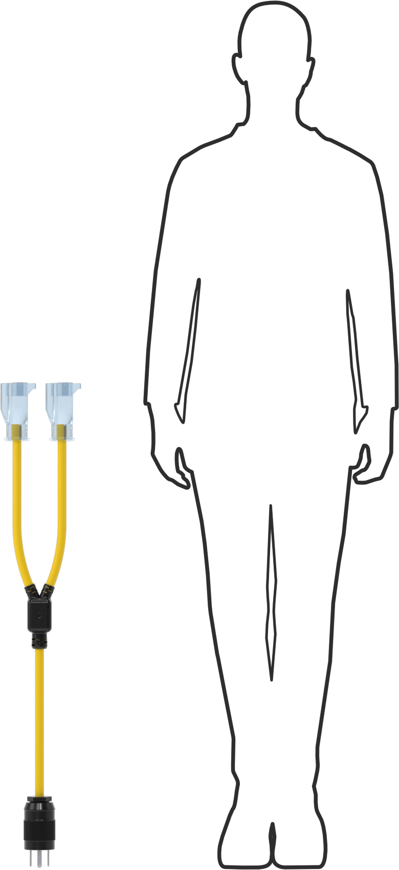 NEMA 14-50 Fiş x NEMA 5-15/5-20 Soket Adaptörü
