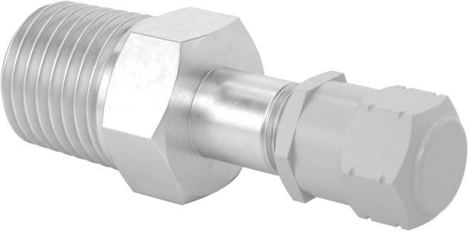 Hava Doldurma Vanası, Pirinç, NPT x 9/16" Uzunluğunda Schrader, 4000 PSI