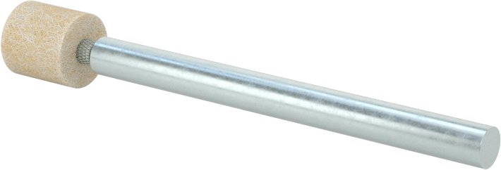 Düz Uçlu Silindir Parlatma Bobini, Ekstra Sert, 1/4" Çap x 1/4" Uzunlukta Başlık
