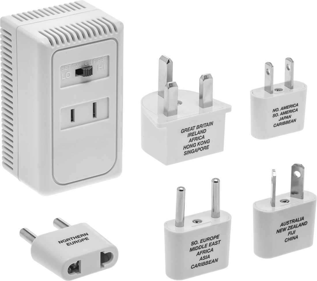 Uluslararası Priz Adaptörleri, Fiş Adaptörli, 220V AC Giriş x 110V AC Çıkış
