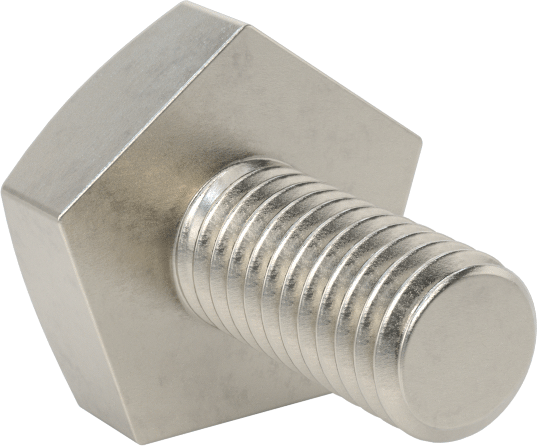 18-8 Paslanmaz Çelik Beşgen Başlı Vida, 3/8"-16 Diş Boyutu, 3/4" Uzunluk