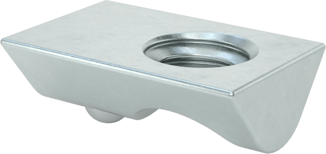 T-Yuvalı Çerçeve Bağlantı Elemanları, Tak-Çıkar Yaylı Somun, 1" Ray için, 1/4"-20 Diş — 1", 2", 3", Yaylı Bilye, 1⁄4"-20
