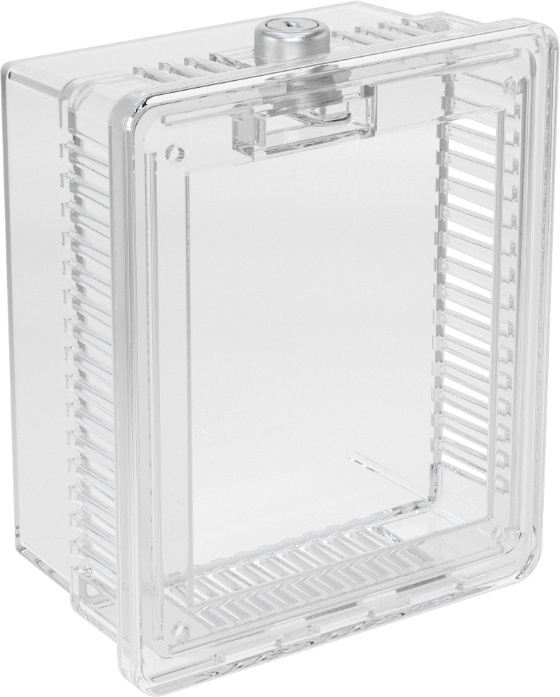Termostat Koruyucu, 5-1/4" Yüksekliğinde Termostat için Halkalı Tabanlı Plastik