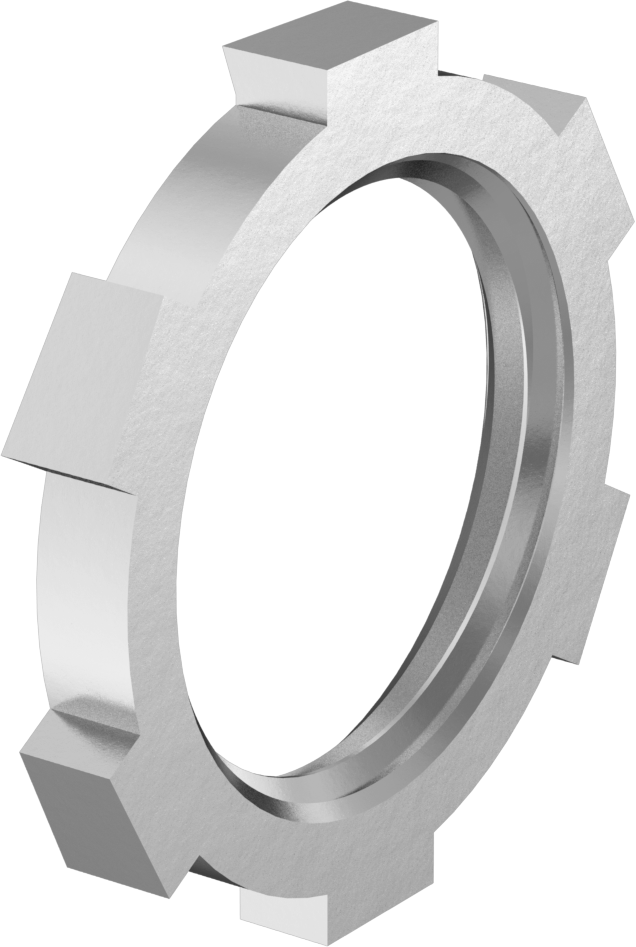 Orta ve Kalın Cidarlı Çelik Kanal için 3/4 NPSL 316 Paslanmaz Çelik Kilit Somunu — 316 Stainless Steel, Stainless Steel, Kilit Somunu, NPSL