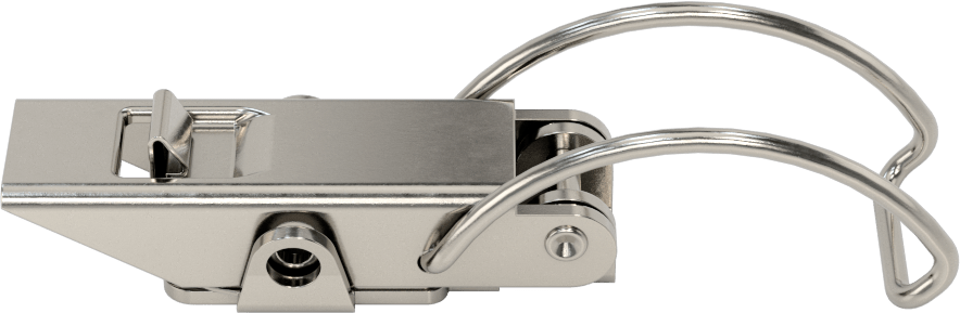 Emniyet Mandallı 304 Paslanmaz Çelik Çekmece Mandalı — 3 1⁄2", Vida Takma, 304 Stainless Steel, Stainless Steel
