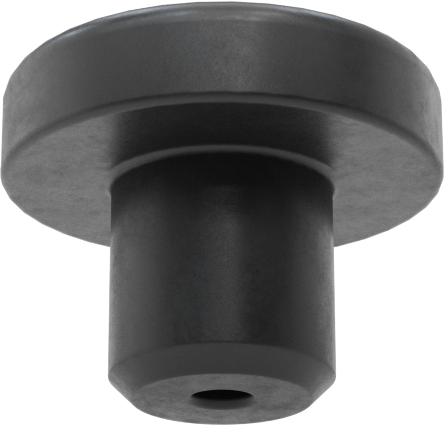 3/16" İç Çap için SBR İçi Boş İtmeli Tamponlar, 1/2" Dış Çap