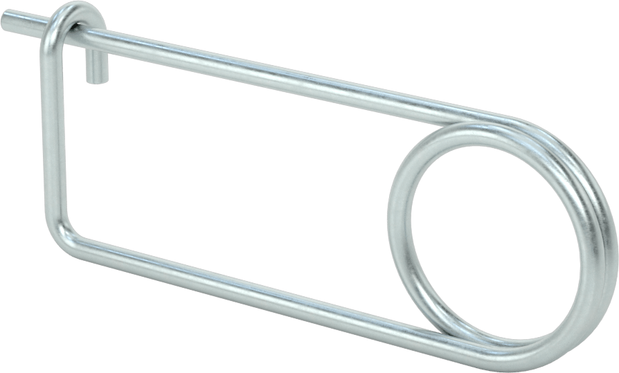 Uzun Ömürlü Tel Çıtçıtlı Kopilya, Galvanizli Karbon Çelik, 0.177 inç Tel Çapı, 5-5/8" Uzunluk