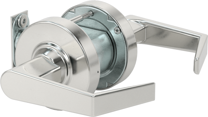 Schlage Alx Kapı Kolu, 2-3/4" arka mesafeli, Krom Kaplama