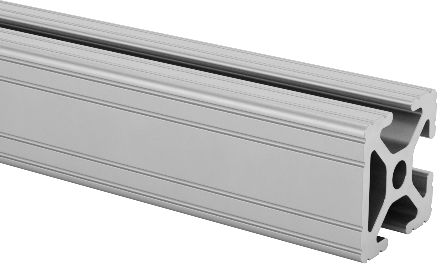 T-Yuvalı Çerçeve Katı Ray, Tek Üç Yuvalı, Pürüzsüz, Siyah, 40 mm Yükseklik x 40 mm Genişlik — 40mm, 40mm, Katı