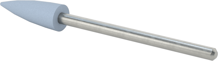 Kauçuk Yastıklı Aşındırıcı Taşlama Ucu, Metaller için, 7/32" Çap x 1/16" Uzunluğunda Konik Baş, 120 Kum