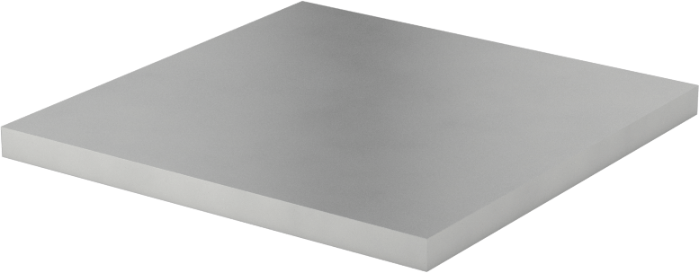 Sıkı Toleranslı Paslanma ve Aşınmaya Dayanıklı 316 Paslanmaz Çelik, 2" x 2", 1/8" Kalınlık