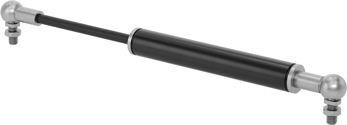 Değişken Ayarlı Doğrusal Hız Sınırlayıcı, Sıkıştırma, 3.9 inç strok uzunluğu, 12.2" Uzatılmış Uzunluk