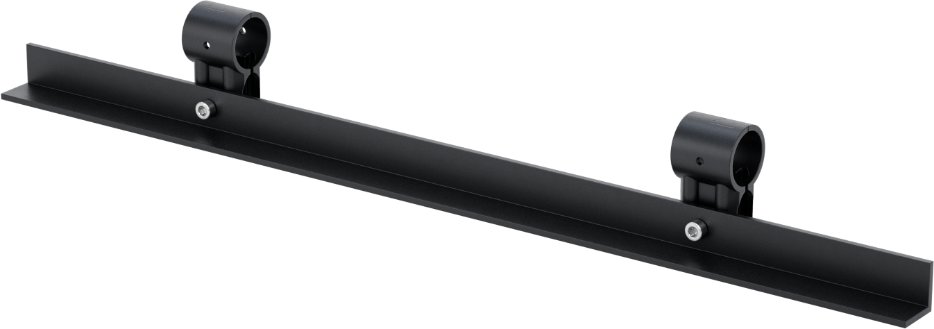 22" Uzunluk 1.08" Dış Çaplı Kelepçeli Çerçeve Rayı için Konteyner Kutusu Tutucusu Üzerine Kelepçe — 1.08", 28 mm, Alüminyum, Kutu Tutucu