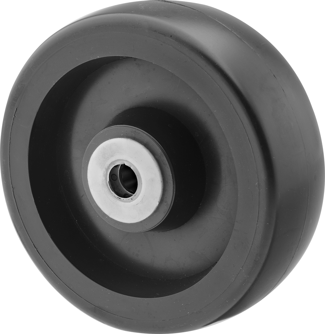 Polipropilen Tekerlek, Rulmanlı, 4" Çap x 1-1/2" Genişlik, 1/2" Aks için
