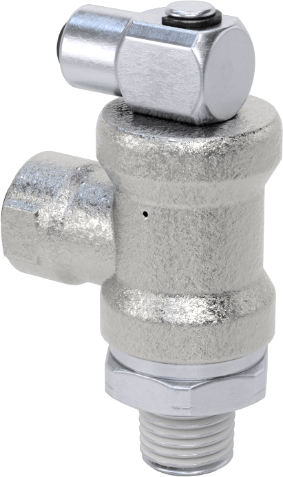 Güvenlik Kapatmalı Hava Yön Kontrol Vanası, Yaylı Geri Dönüşlü, 4-Way, 2 Port, 1/4" Boru Dış Çapı x 1/4 NPT