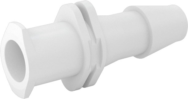 Hava ve Su için Plastik Luer Lock Tüp Bağlantısı, Naylon Soketler, 5/32" Boru İç Çapı için Tırnaklı, Beyaz
