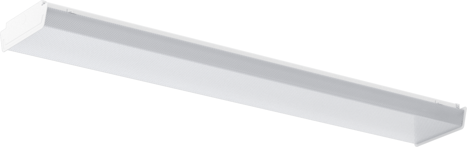 Sargılı Lensli Tavan Lambası, Prizmatik Buzlu Akrilik Lens, 48" Toplam Uzunluk
