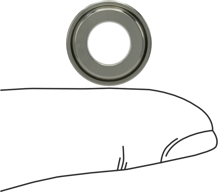 Çıkarılabilir Matkap Burçları için Başlıklı Manşon, 0.3125" İç Çap, 1/2" Dış Çap, 7/32" Uzunluk