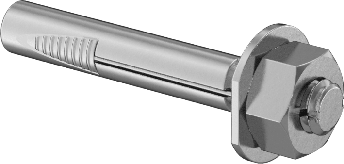 Beton için Titreşime Dayanıklı Kamalı Dübel, 1/4" Çap, 1-3/4" Uzunluk