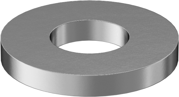 18-8 Paslanmaz Çelik SAE Pul, 5 numaralı vida boyutu için, 0.140" İç Çap, 0.312" Dış Çap — 18-8 Stainless Steel, Stainless Steel, 0.140",…