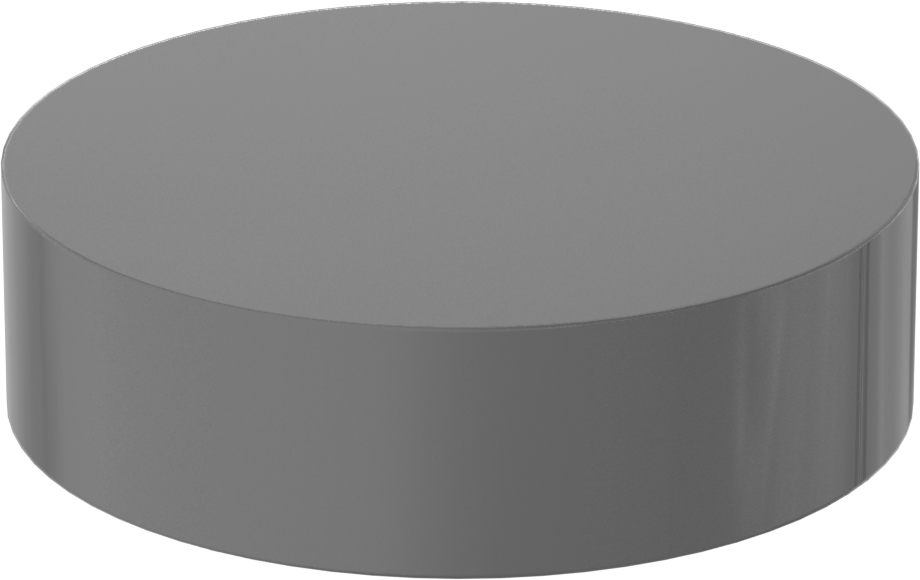 Ekstra Güçlü Silikon Nitrür Seramik Disk, Kırılmaya ve Termal Şoka Dayanıklı, 1-3/32" Çap, 0.53 inç Uzunluk