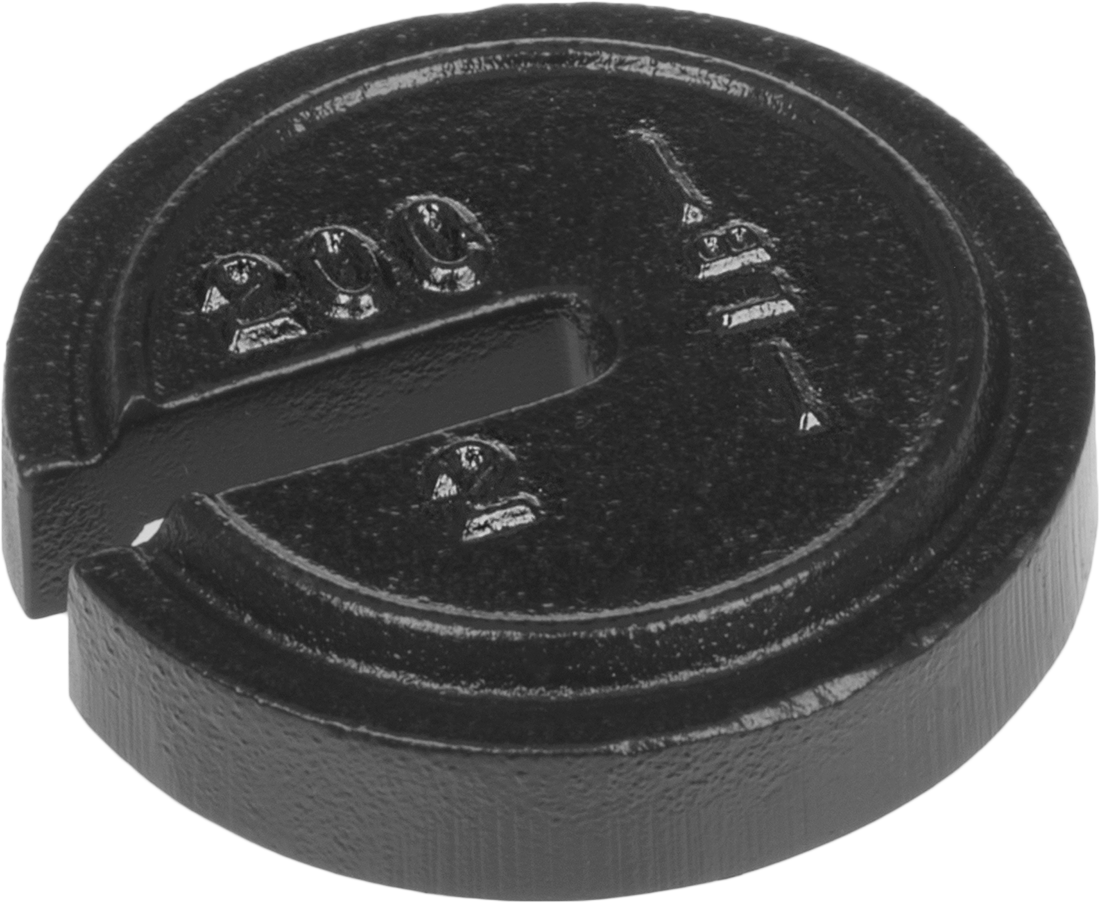 Kirişli Terazi için 2 lb. Dengeleyici Ağırlık — 200 lb., Yuvarlak, 2 lb.