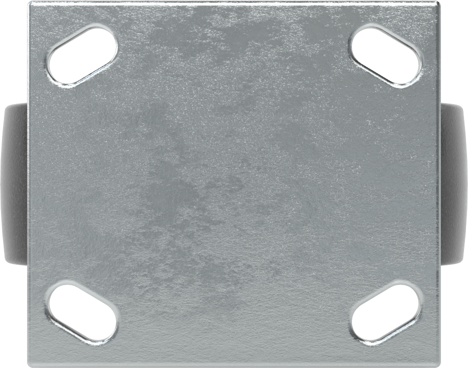 4-1/2" x 4" Montaj Plakalı Samson Tekerlek, 6" Çaplı Polipropilen Tekerlekli Sert, Koruyuculu Rulman