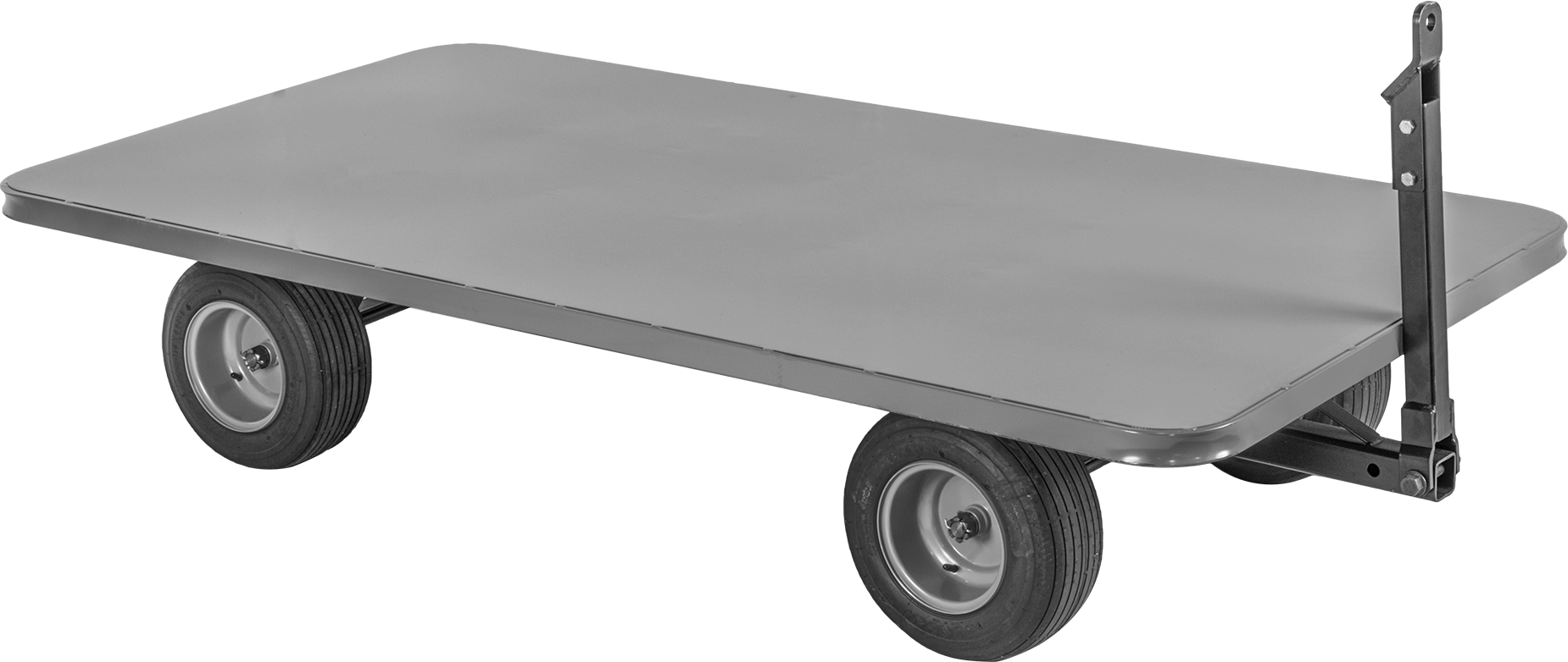 Dört Tekerlekli Direksiyonlu Yönlendirme Römorku, 2000 lb. Kapasite, 96" Uzunluk x 48" Genişlik x 19-1/4" Yükseklik Platform — 96", 2,000…