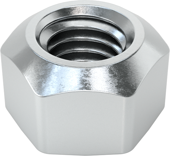 Top-Lock Deforme Edilmiş Dişli Kilit Somunu, Çinko Kaplı Yüksek Mukavemetli Sınıf 10 Çelik, M5 x 0.8 mm Diş