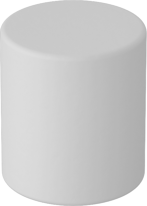 Seramik Mıknatıs, Kalınlık Boyunca Manyetize Edilmiş, 9/32" Kalınlık, 1/4" Dış Çap