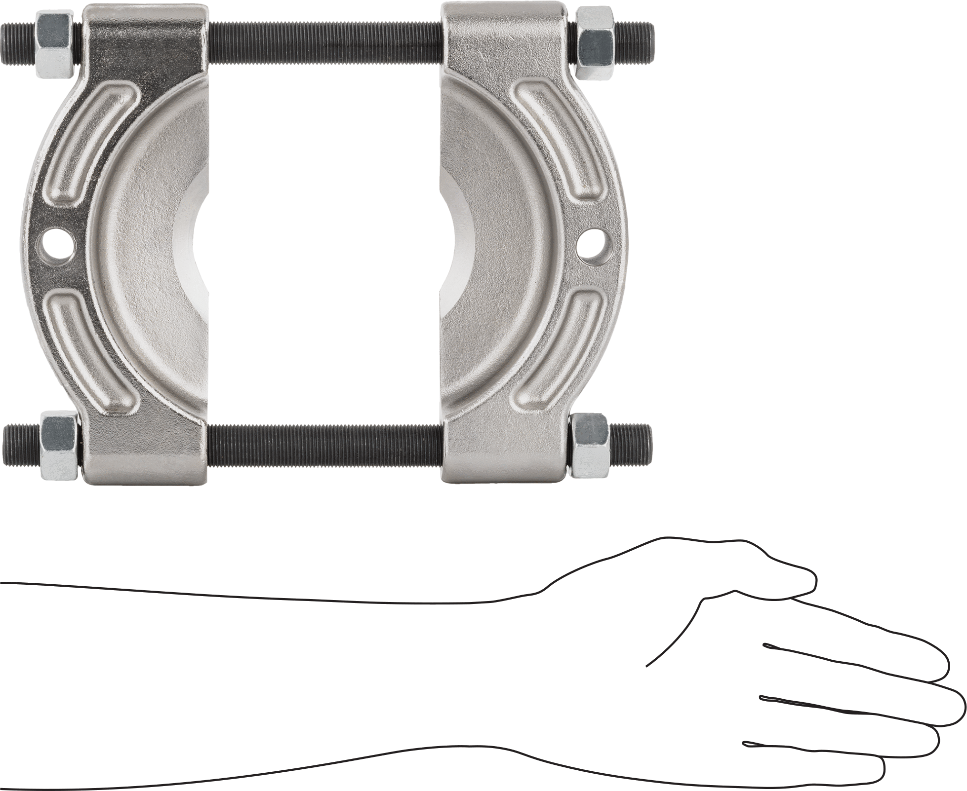 Yatak Ayırıcı, 1/8" ila 1-7/8" aralığı