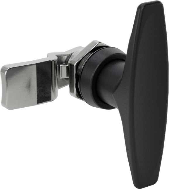 T-Kollu Çok Noktalı Mandal, Siyah Kaplamalı Çinko, 1/8", 3/8" ve 11/16" Mesafe